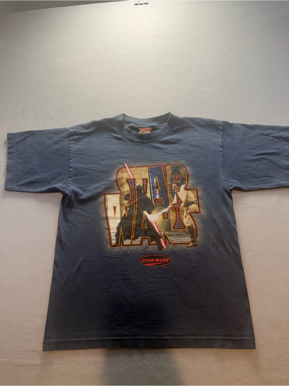 Vintage 1999 Era Star Wars Darth Vader Obi Wan T Shirt Youth XL 18-20 Y2K